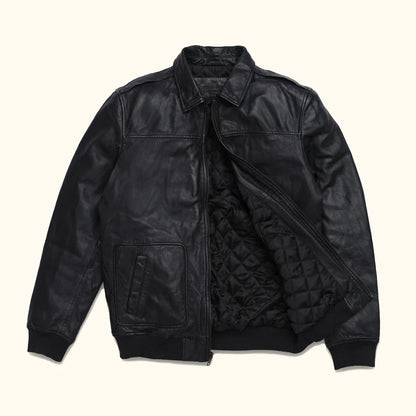 Moon Walker Fashions Maverick Leather Bomber Jacket