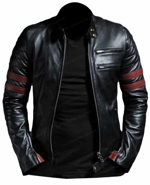 Moon Walker Fashions Men Motorcycle Slim Fit Jacket