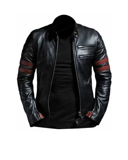 Moon Walker Fashions Men Motorcycle Slim Fit Jacket