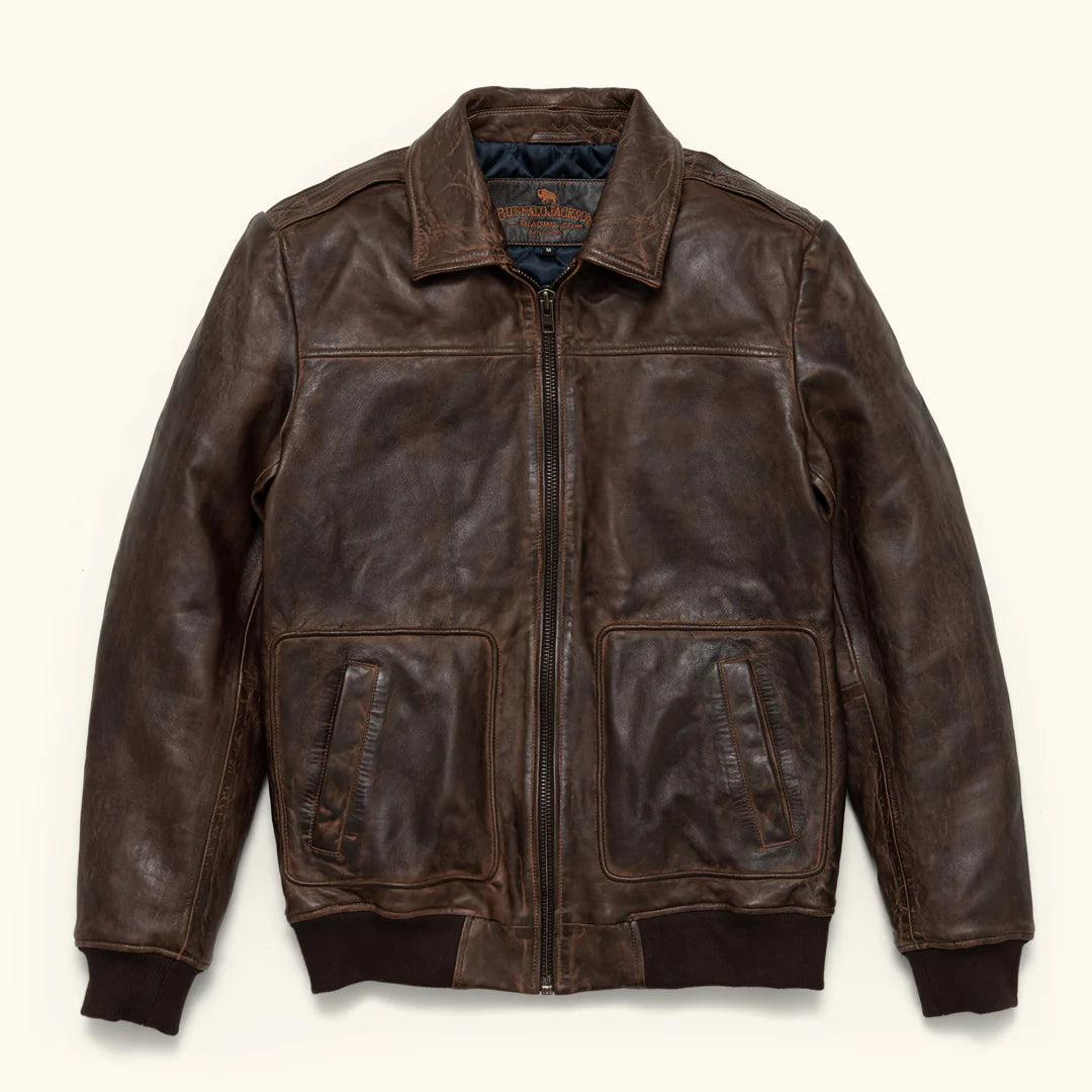 Moon Walker Fashions Maverick Leather Bomber Jacket