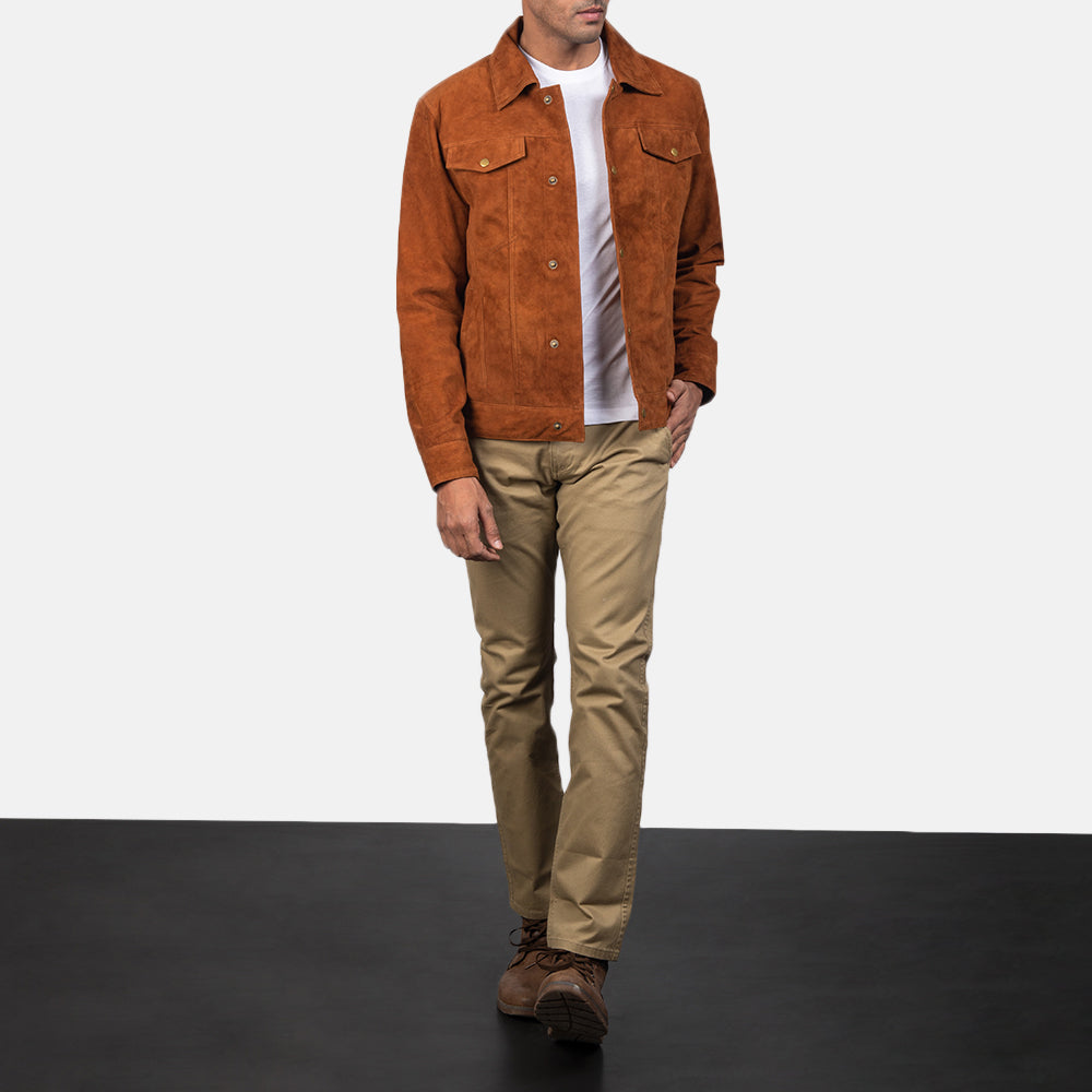 Stallon Suede Trucker Jacket