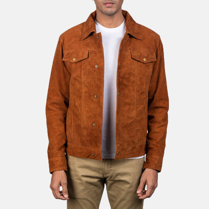 Stallon Suede Trucker Jacket