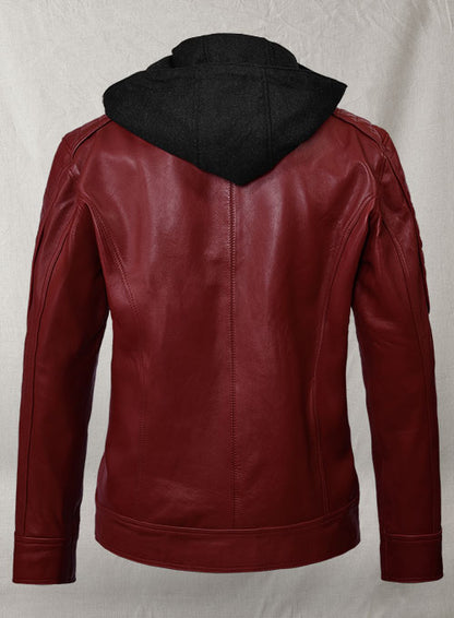 Moon Walker Fashions Rodeo Hooded Leather Jacket